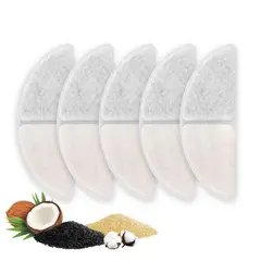 AMICATS - Pack de 5 Filtros para Bebedero Recargable MEDIALUNA