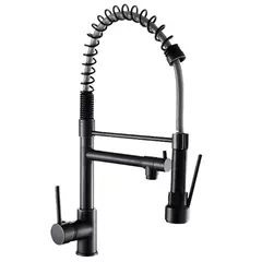 XM - MEZCLADORA MONOCOMANDO PARA COCINA DOBLE SALIDA NEGRO M304-0109901