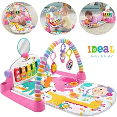 IDEAL - Gimnasio Piano Pataditas Con Luces Musical Y Espejo Rosado