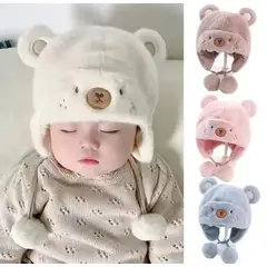 GENERICO - Gorro OSITO PELUCHE para Niño Invierno - PLOMO