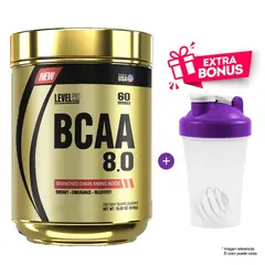 LEVEL PRO - AMINOÁCIDO BCAA 8.0 540 G FRUIT PUNCH + SHAKER