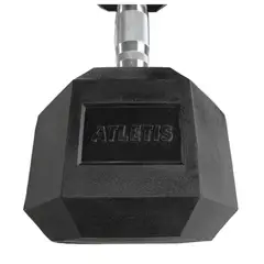 ATLETIS - Mancuerna Hexagonal 17.5 kg Negro