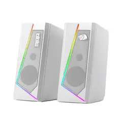 REDRAGON - - Parlante 2.0 Anvil GS520 RGB - Blanco