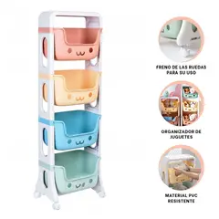 GENERICO - Pack3 Estante Juguetes en 4 N Multicolor Y+Ligas de Regalo