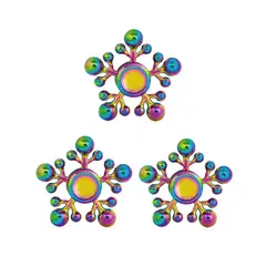 GENERICO - Spinner Tornasol Copo de Nieve Triple