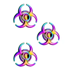 GENERICO - Spinner Tornasolado Biohazard Triple