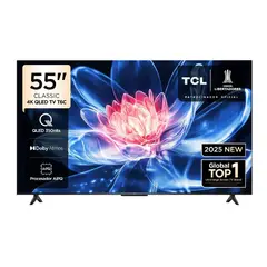 TCL - Televisor Qled 55" UHD 4k Google Tv 55t6c