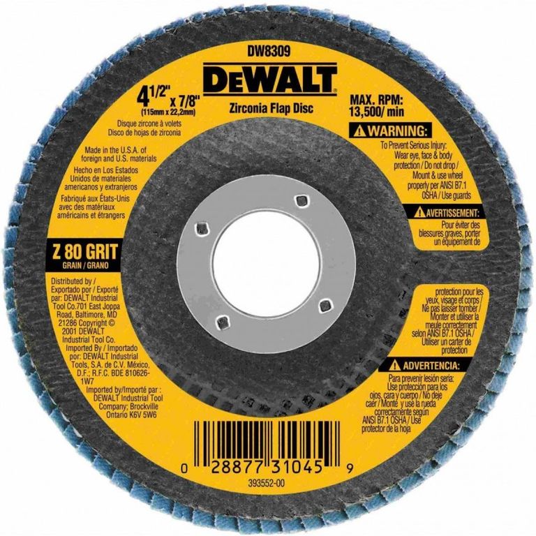 Disco Flap 4-1/2" X78 Grano 80 x 10 unid