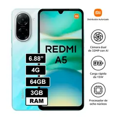 XIAOMI - CELULAR REDMI A5 3GB RAM 64GB AZUL
