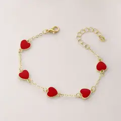 AZZIA JOYERIA - Pulseras Red Hearts Waterproof