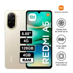 XIAOMI - CELULAR REDMI A5 4GB RAM 128GB DORADO
