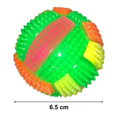 GENERICO - PACK X2 PELOTA PARA CACHORROS ANTIESTRÉS 6.5 CM LUCES LED