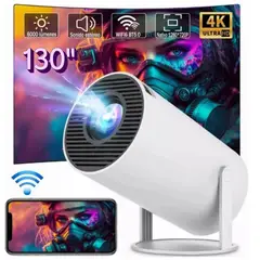OEM - Proyector Smart TV HY300 Android 11 WiFi 6/5G Bluetooth HD 720p 130" HY-300