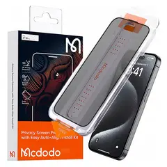 MCDODO - Protector Para IPhone 16 Pro - Vidrio Templado AntiSpy -