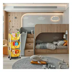 RYBIU IMPORT - Pack4 Repisa Resistente 3 N de Juguetes Amarillo Pato