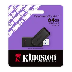KINGSTON - MEMORIA USB 64 GB DATATRAVELER EXODIA S