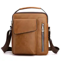 GENERICO - Bolso de lujo de cuero PU para hombre casual con cierre-