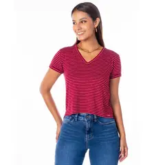 JAROLA - Polo Cuello V Listado Claudia