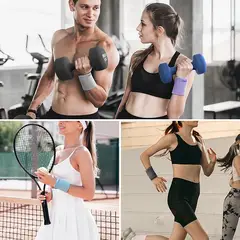 PROIRON - Muñequera Deportiva Celeste