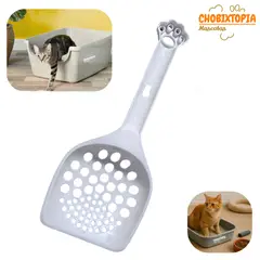 GENERICO - PALA RECOGEDOR PARA ARENA DE GATOS GARRITA PLOMA