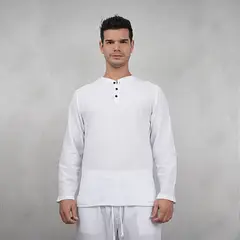 FORBER - Camisa Blanca Manga Larga Hombre