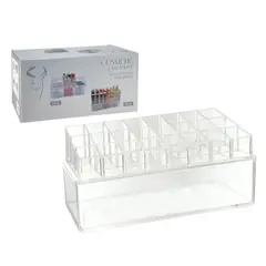 GENERICO - Organizador transparente con 24 espacios para labiales