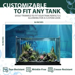 GENERICO - Diseño Fondo para Pecera Coral Hermoso Acuario Pez