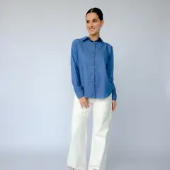 INTROSPECTIVA MODA - CAMISÓN CHAMBRAY MODELO ARLETTE