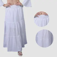 FORBER - Falda Blanca Larga Mujer