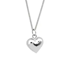 GENERICO - Collar Bombita Corazón Plata 925