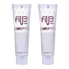 DR PINKY - Pack 02 Lubricantes Dilatador Anal Vaginal Five A Base De Agua 120ml