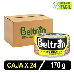 BELTRAN - Filete De Atún Beltrán En Ac.Vegetal 170 Gr Caja X 24 Uni
