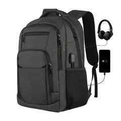 NEO DIGITAL - Mochila Negocios Viaje Portalaptop USB amplia capacidad BP48