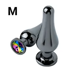 DR PINKY - Plug Anal Dilatador Talla M Consolador Cono de Aluminio Joya Rainbow