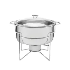 TRAMONTINA - Rechaud baño maría de acero inoxidable de 7 l con hornalla 61042200