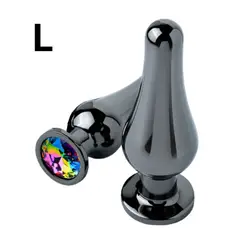 DR PINKY - Plug Anal Dilatador Talla L Consolador Cono de Aluminio Joya Rainbow