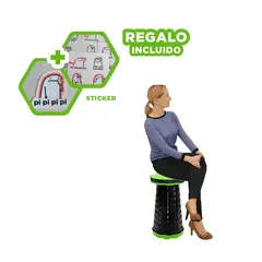 GENERICO - Pack9 Asiento Compacto y Util Verde Y+Regalo Stickers