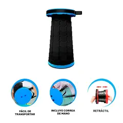 GENERICO - Pack2 Silla Ergonomica para Salir en Azul Y+Regalo Stickers