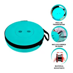 GENERICO - Pack9 Banco Portatil y Comoda en Color Turqueza