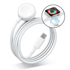 GENERICO - Cargador Magnético Para Apple Watch Cable Tipo C Usb-C 1m
