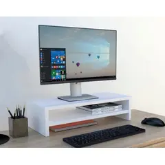 GENERICO - Base soporte para monitor blanco