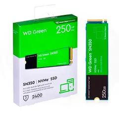 WESTERN DIGITAL - Disco Solido Green M2 SN350 NVME 250GB