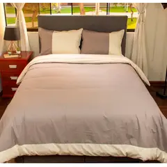 AMADEUS HOME - Set Plumón Hipoalergénico cama 2 plazas + Funda de plumón Reversible