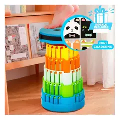 GENERICO - Silla Enrollable y Util Tapa Celeste Y+Regalo Agendita