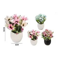 OTTOWARE - Maceta Con Flores De Margarita Artificial