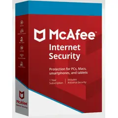 MCAFEE - Antivirus Internet Security 1PC 1año