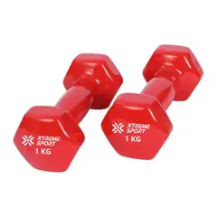 XTREME SPORT - Mancuernas Pesas De 1kg Fitness De Vinil X2