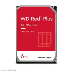 WESTERN DIGITAL - Disco Interno 6 TB Red Plus NAS HDD SATA