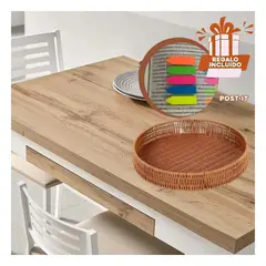 GENERICO - Pack5 Bandeja para Hogar de 30cm Y+Banderitas Adhesivas