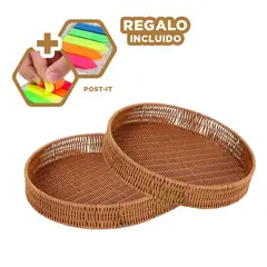 GENERICO - Pack9 Bandeja para Hogar de 30cm Y+Banderitas Adhesivas